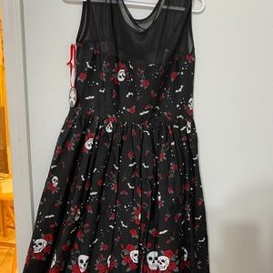Hell Bunny Skull Illusion Dress